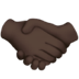 🤝🏿 handshake: dark skin tone display on Apple